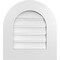 Ekena Millwork Round Top Surface Mount PVC Gable Vent: Functional, w/ 3-1/2"W x 1"P Standard Frame, 18"W x 20"H GVPRT18X2001SF - alternate 1